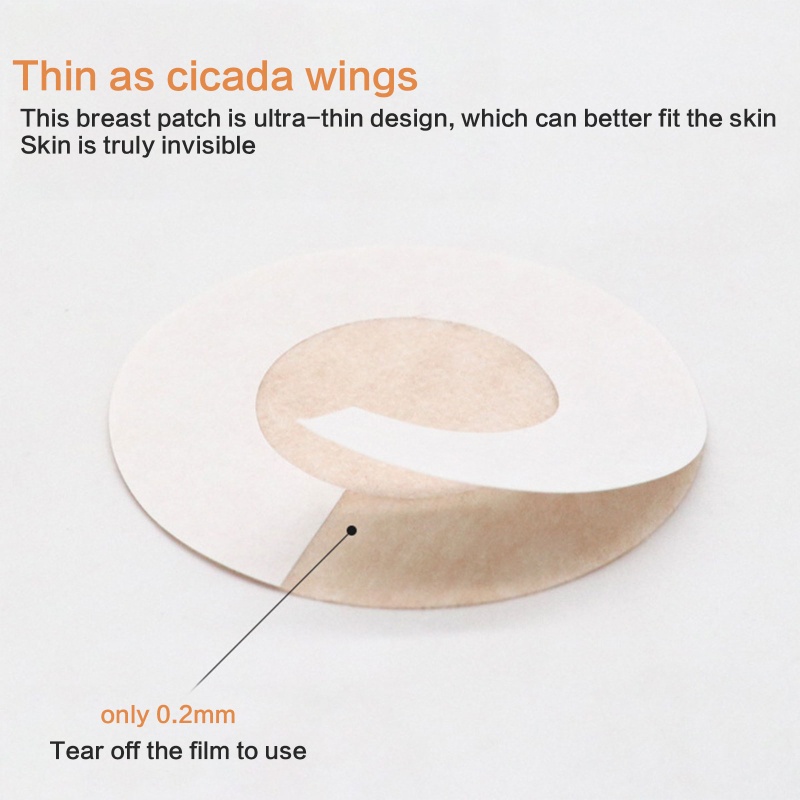 XIXI Set 5 Cặp Miếng Dán Ngực Tròn / Cánh Hoa / Trái Tim Vô Hình Tự Dính Bằng Vải Không Dệt Dùng Một