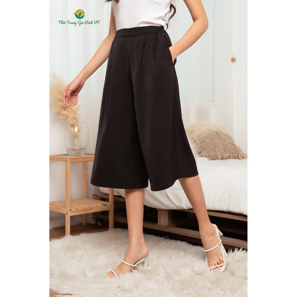 Quần culottes ống rộng, dáng lửng nữ Q06.2202 - Thời Trang Gia Đình VT