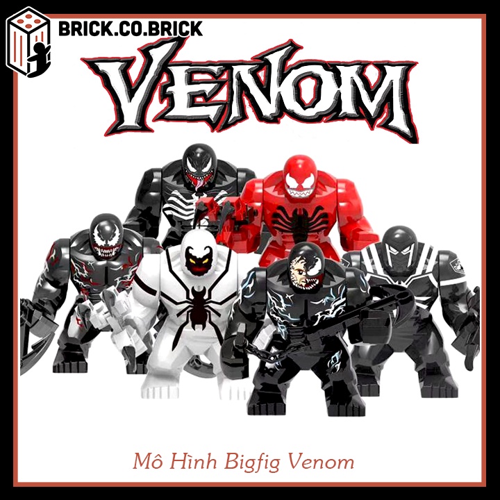 Venom Đồ Chơi Lắp Ráp Mô Hình Bigfig loại lớn Siêu Anh Hùng Marvels/ DC Carnage Spider Man X888