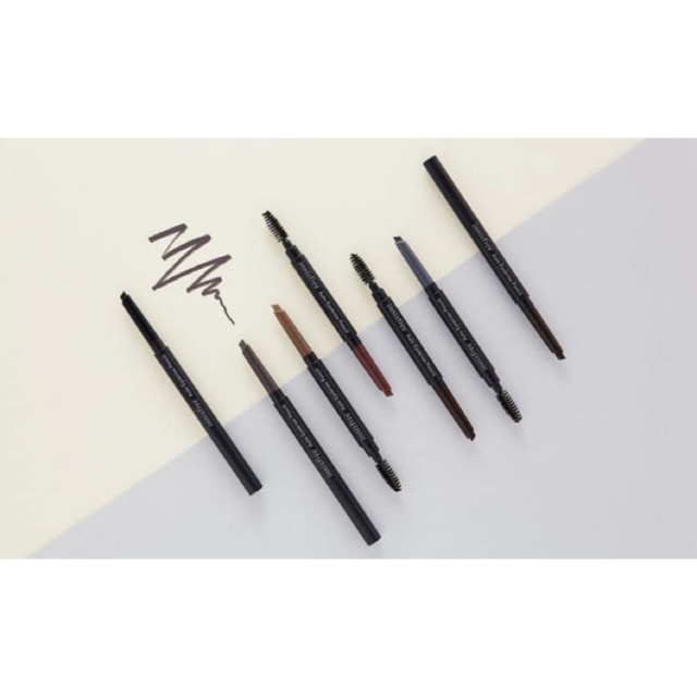 Chì kẻ mày INNISFREE AUTO EYEBROW PENCIL - vỏ đen 2019