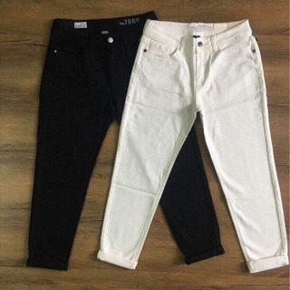 Quần jean trắng dáng boy vải dư xịn