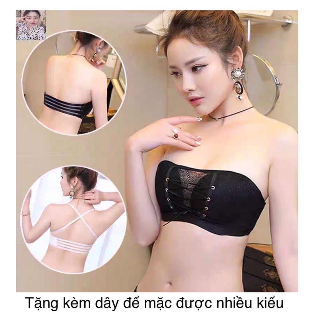 Áo bra ren đan ngực 𝗙𝗿𝗲𝗲 𝗦𝗵𝗶𝗽 munmunstore áo bra nâng ngực - mềm mại + tặng kèm dây trong (ảnh + video thật ) 8907