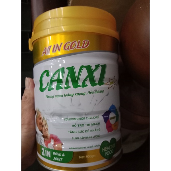 SỮA CANXI ALL IN GOLD NGĂN NGỪA LOÃNG XƯƠNG VÀ TIỂU ĐƯỜNG LON 900G