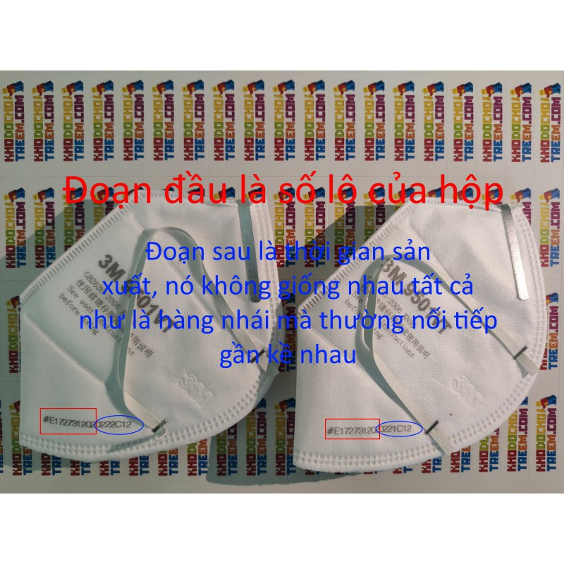 Khẩu trang 3M 9501VT KN95 lọc hơn 95% bụi siêu mịn PM2.5 có van thở chính hãng tốt hơn 3M 9001V chỉ lọc được 90% | BigBuy360 - bigbuy360.vn