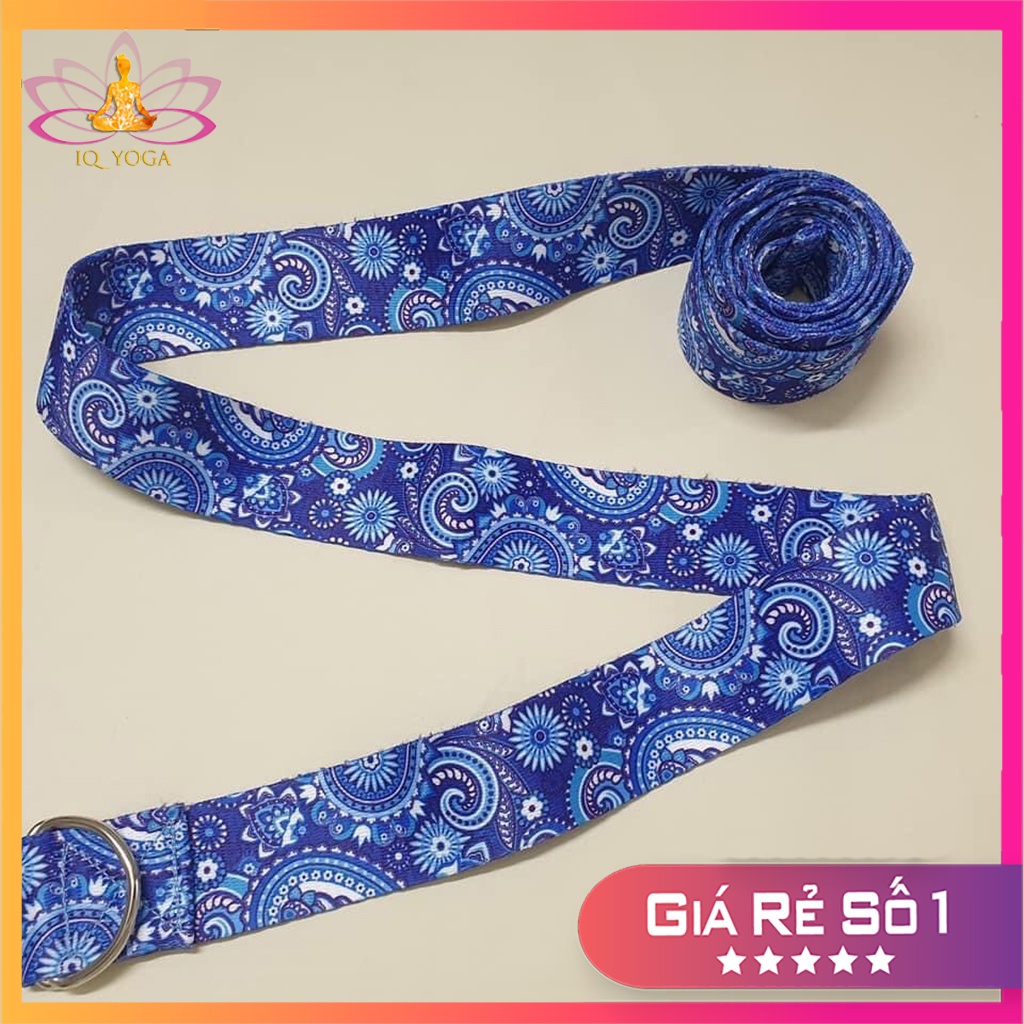 Dây hỗ trợ tập yoga hoa văn dài 2,5m cao cấp