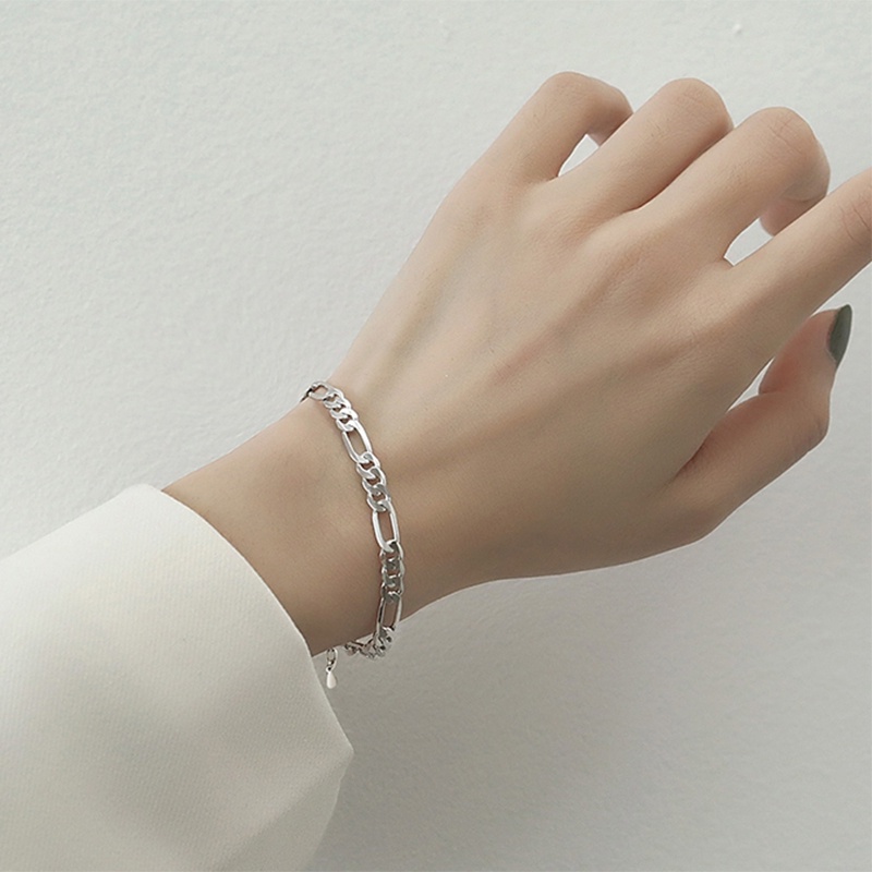 Vòng tay giả bạch kim 6mm thiết kế bản mỏng thời trang cho nữ | BigBuy360 - bigbuy360.vn