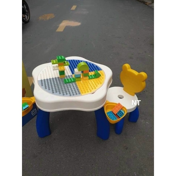 Bộ bàn ghế đa năng similac kèm lego xếp hình, bộ to đùng