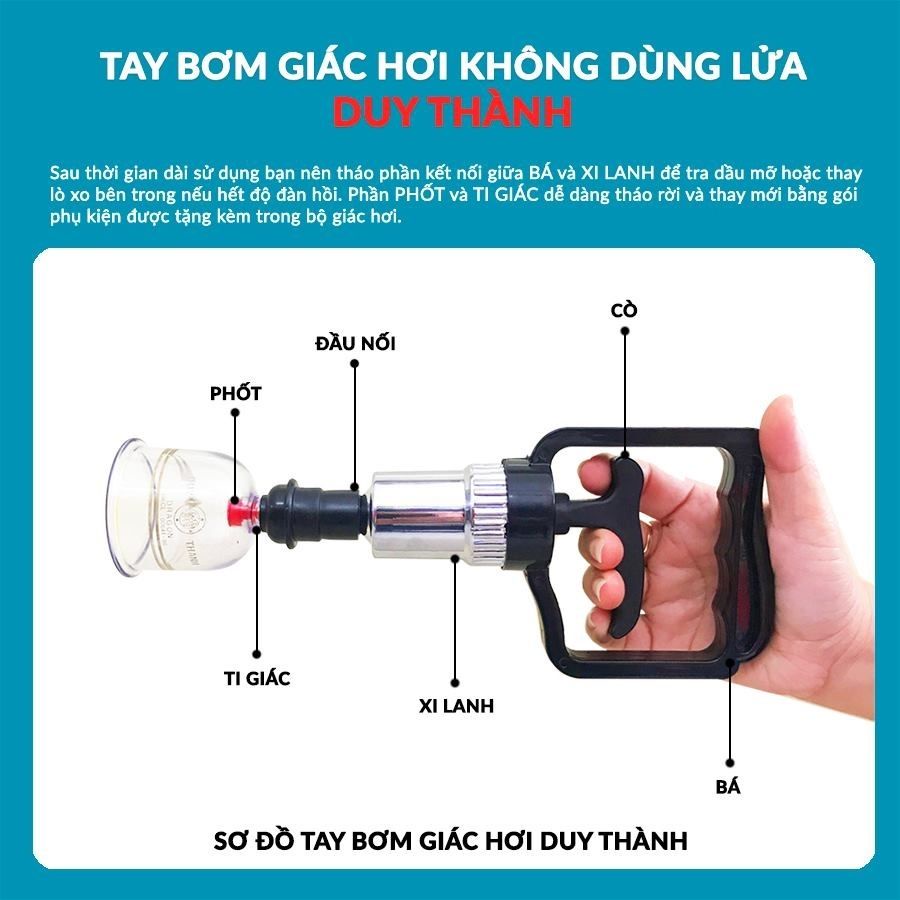 Ống giác hơi chân không Duy Thành YGH02 không dùng lửa - Hibaby Plus.