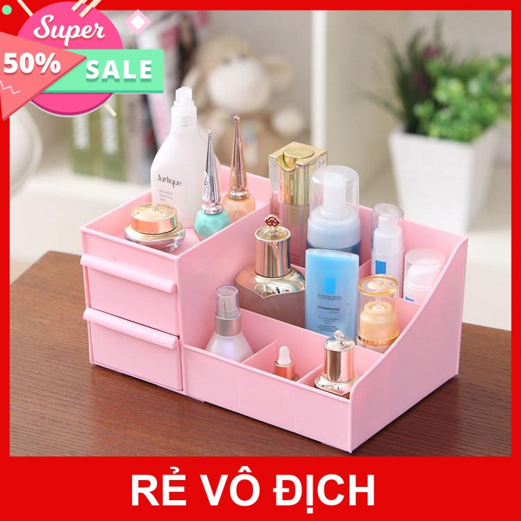 [Hot]-Kệ đựng mỹ phẩm 3 tầng, hộp đựng đồ trang điểm, makeup bằng nhựa cao cấp, tiện sử dụng - Kệ đựng mỹ phẩm