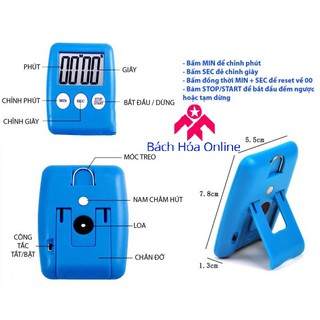 Đồng hồ bấm giờ đếm ngược điện tử mini