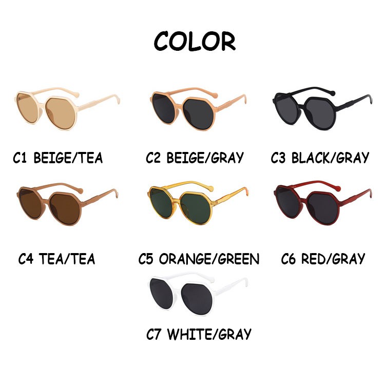 Kính Mát Gọng Tròn UV400 Phong Cách Hàn Quốc Thời Trang Thanh Lịch Cho Bạn Gái | BigBuy360 - bigbuy360.vn