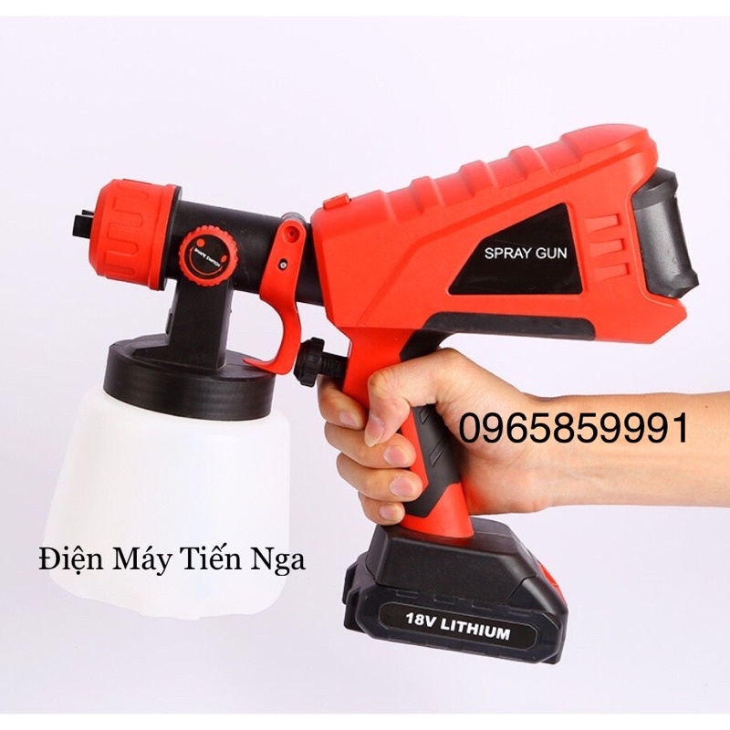 Máy Phun Sơn Cầm Tay Dùng Pin 18V- SUNAY GUN JH-09