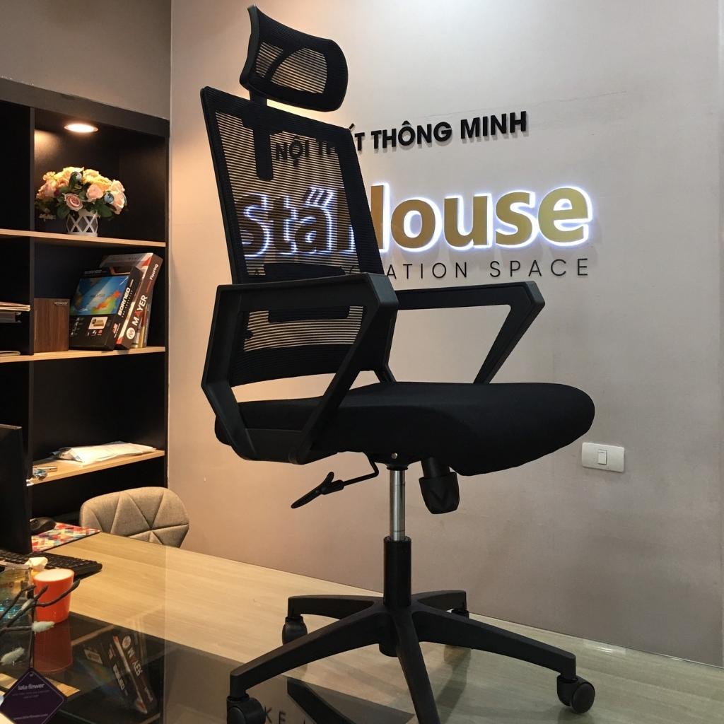 Ghế Văn Phòng Tựa Đầu Chân Xoay, Ghế Công Thái Học Stahouse Official Chair HNGVP-GD403