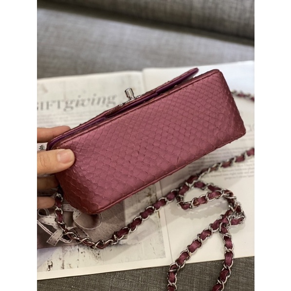 Túi xách cn da trănn thật size 20 si tuyển