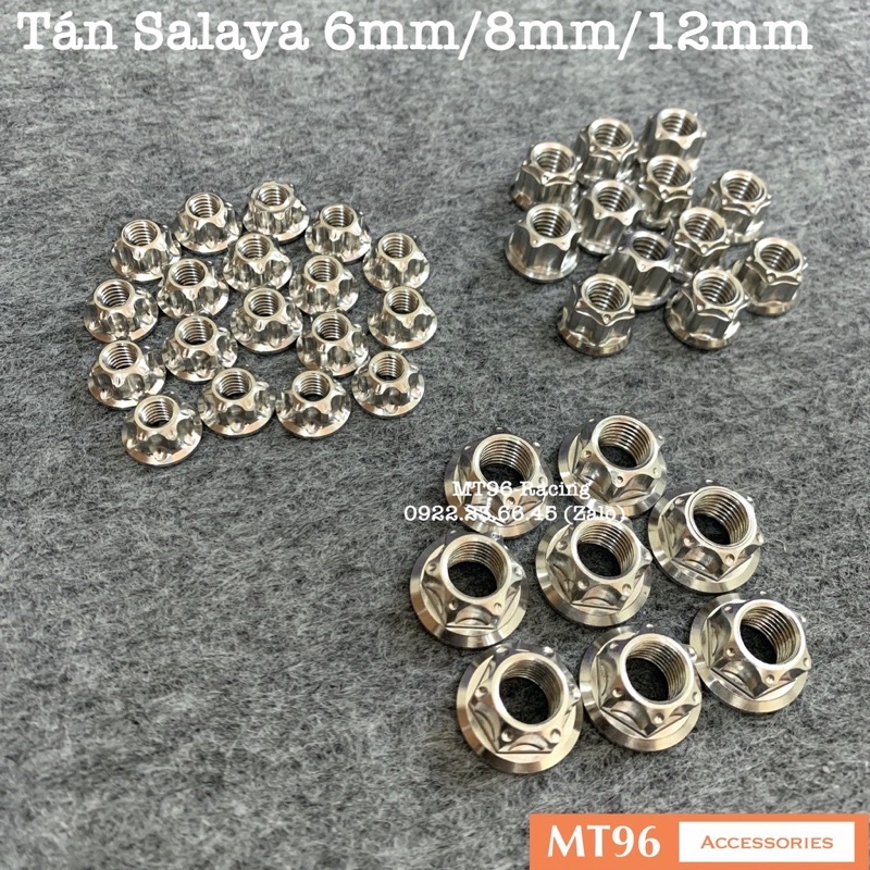 Tán 6li 8li 10li 12li Salaya inox 304 Gắn Các Vị Trí Trên Xe