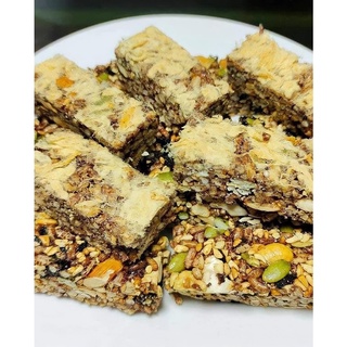 Thanh Cơm Gạo Lứt Mix Hạt Ngũ Cốc Chà Bông Giòn Tan - 500gr - Free Ship - Ăn Vặt Tốt Cho Sức Khỏe