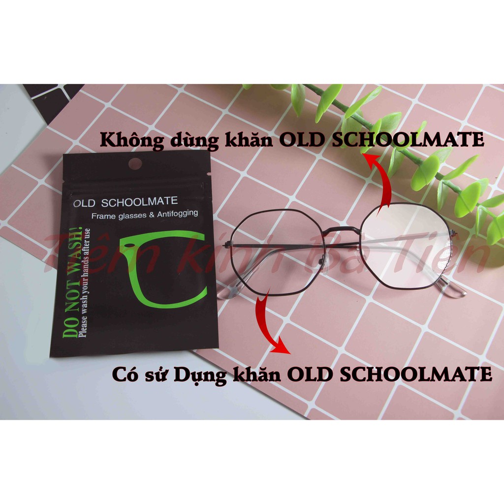 Khăn lau nano OLD SCHOOLMATE chống bám sương mù hơi nước khi đeo khẩu trang - ăn đồ nóng