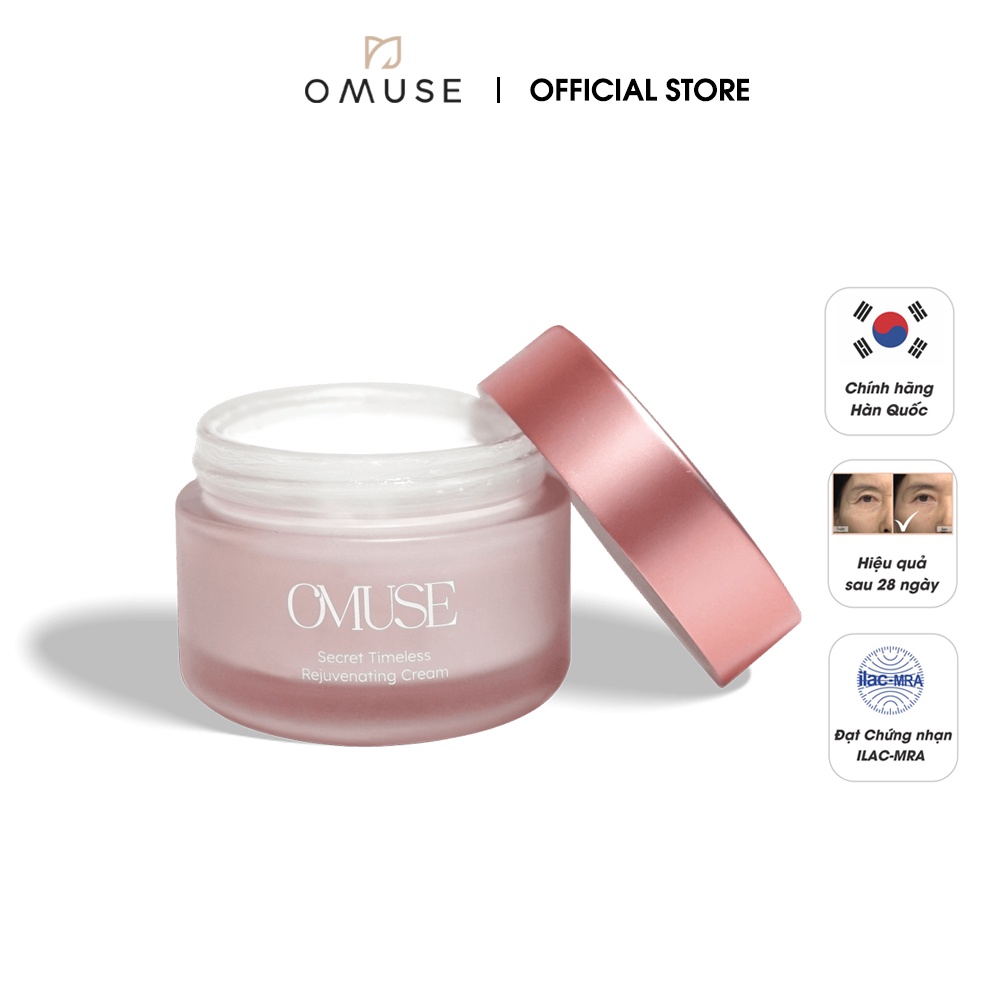 Kem dưỡng da chống lão hóa, tăng sinh collagen và cấp ẩm OMUSE Secret Timeless Rejuvenating Cream 50ml | BigBuy360 - bigbuy360.vn