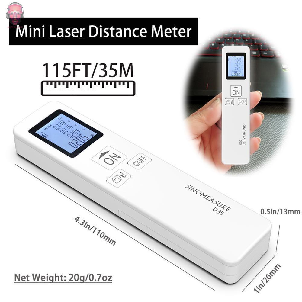 Máy Đo Khoảng Cách Bằng Tia Laser Mini Au D35 115ft 35m