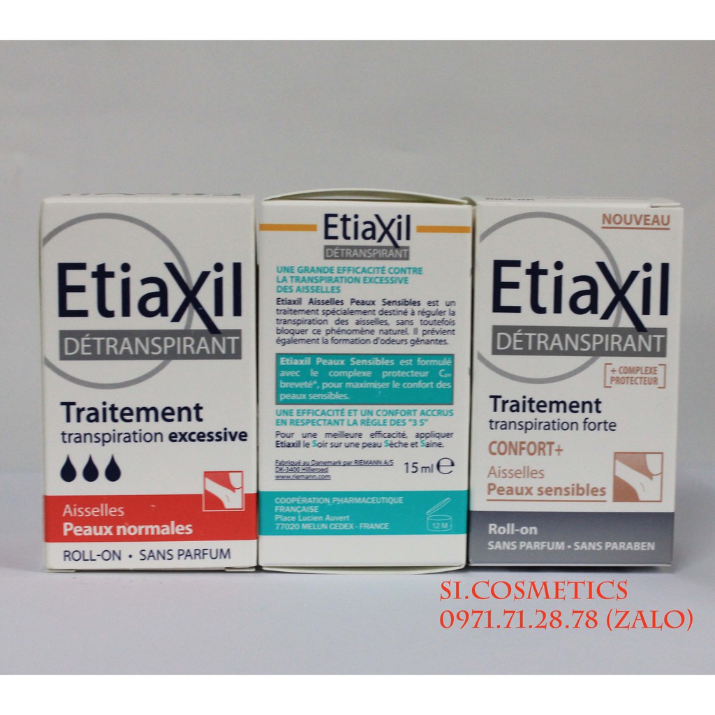 Lăn khử mùi ETIAXIL 15ml - Pháp