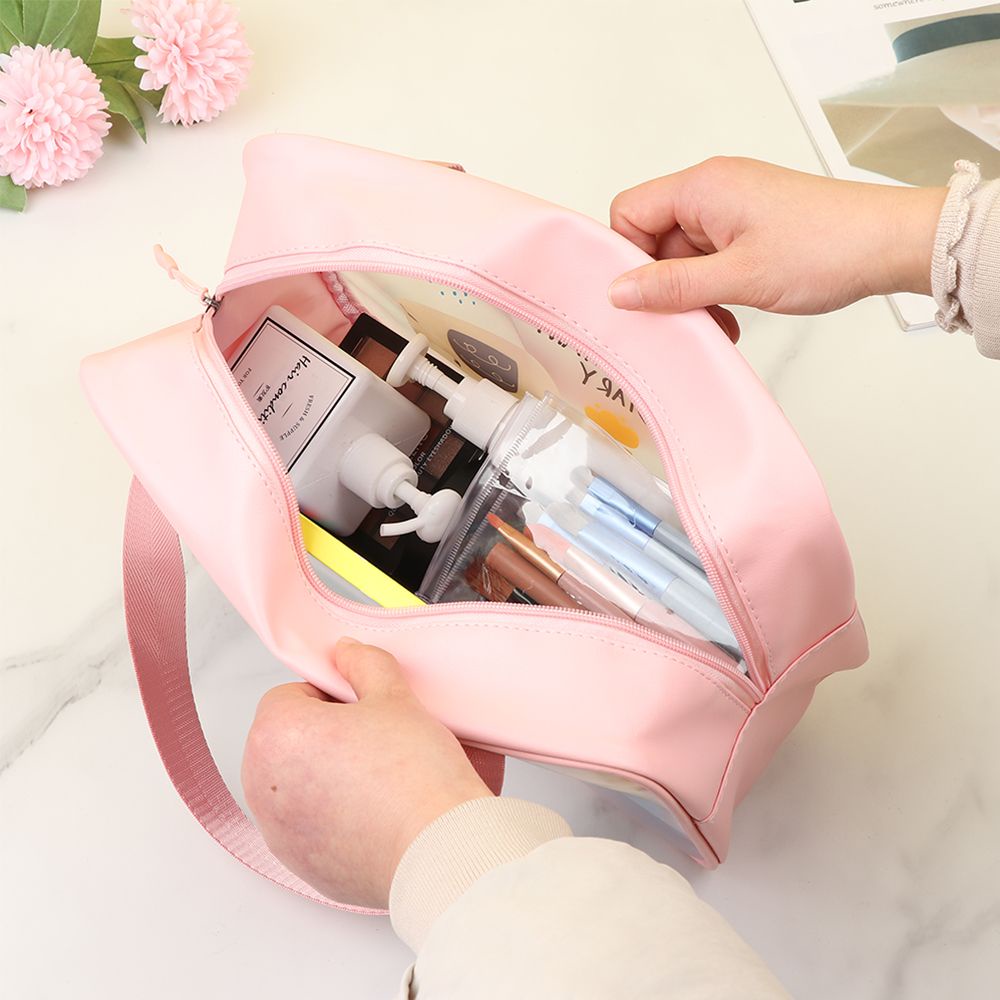 Túi đựng mỹ phẩm bằng PVC mềm trong suốt chống thấm nước di động tiện dụng dành cho nữ