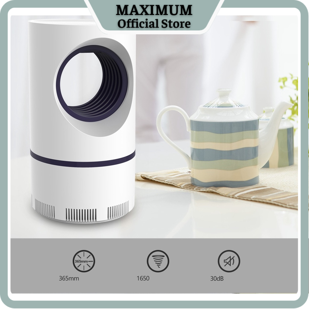 Đèn bắt muỗi hình trụ cổng Usb - Máy bắt muỗi ruồi thông minh diệt côn trùng bảo vệ sức khỏe gia đình