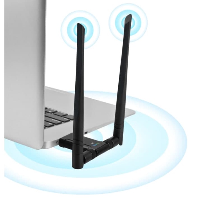 [Hỏa Tốc -BH 6 TH] USB WiFi PIX LINK 600Mbps Anten đôi - Thu sóng WiFi 5G hz cho PC máy bàn Laptop, thay thế card WIFI