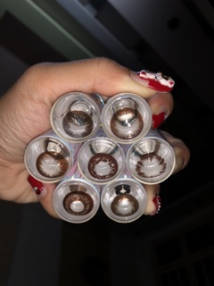 Mẫu lens màu choco