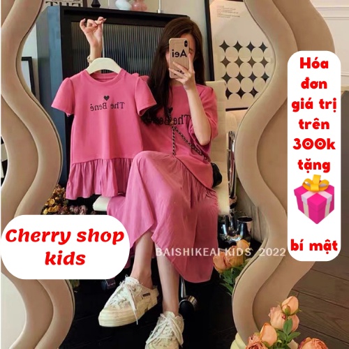 Set váy cho bé gái, set váy đôi cho mẹ và bé, diện cực xinh,mẹ freesize,váy bé từ 1-4tuổi Cherry Đà Nẵng