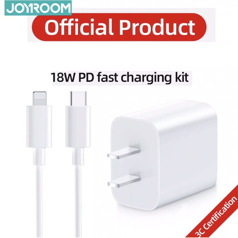 Bộ Sạc Joyroom PD 18W Type C to Lightning Combo Sạc Power Delivery PD 18w iPhone/iPad Joyroom HKL-USB 66