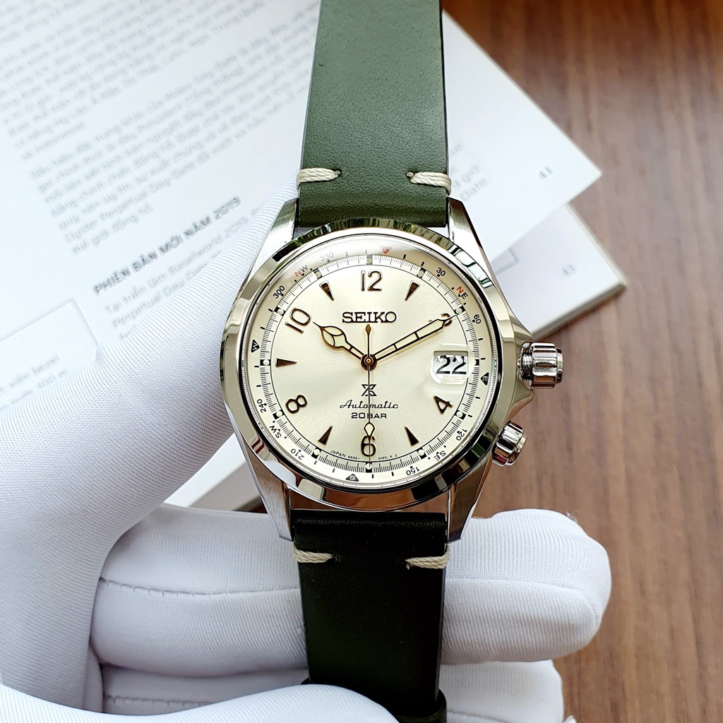 Đồng hồ nam chính hãng Seiko Prospex Alpinist SPB123J1-Máy cơ tự động - Kính Sapphire