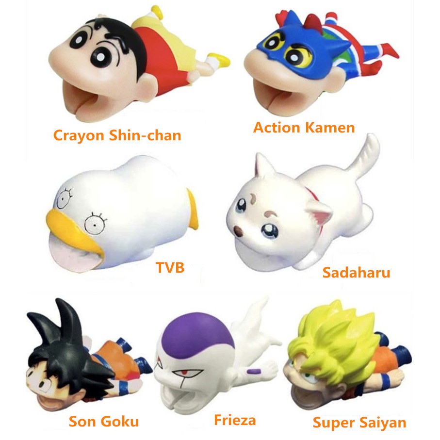 Phụ Kiện Bảo Vệ Dây Cáp Sạc Iphone Hình Động Vật Dễ Thương