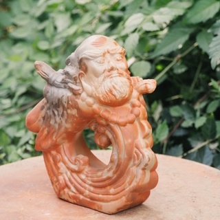 Tượng đất nung bồ đề đạt ma qua sông -ttt39