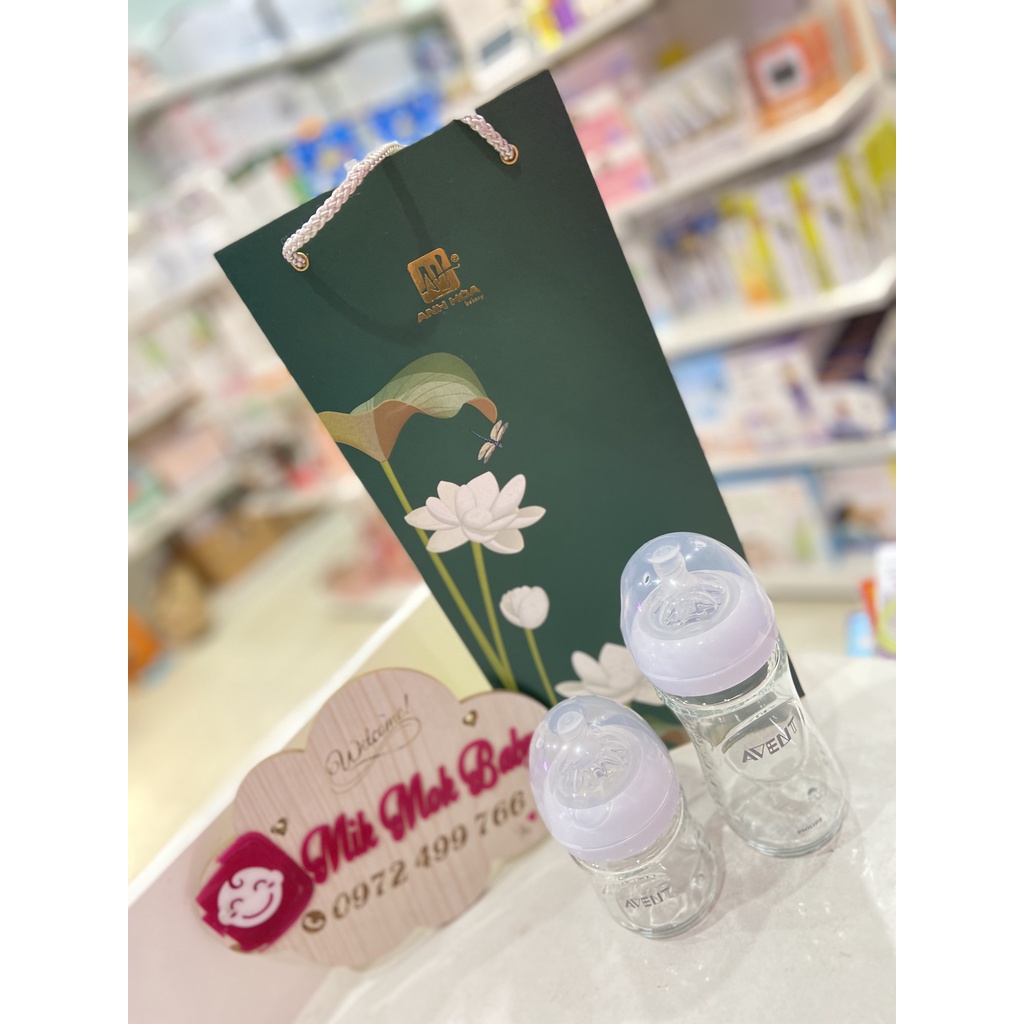 Bình sữa avent thuỷ tinh 120ml ,240ml chính hãng