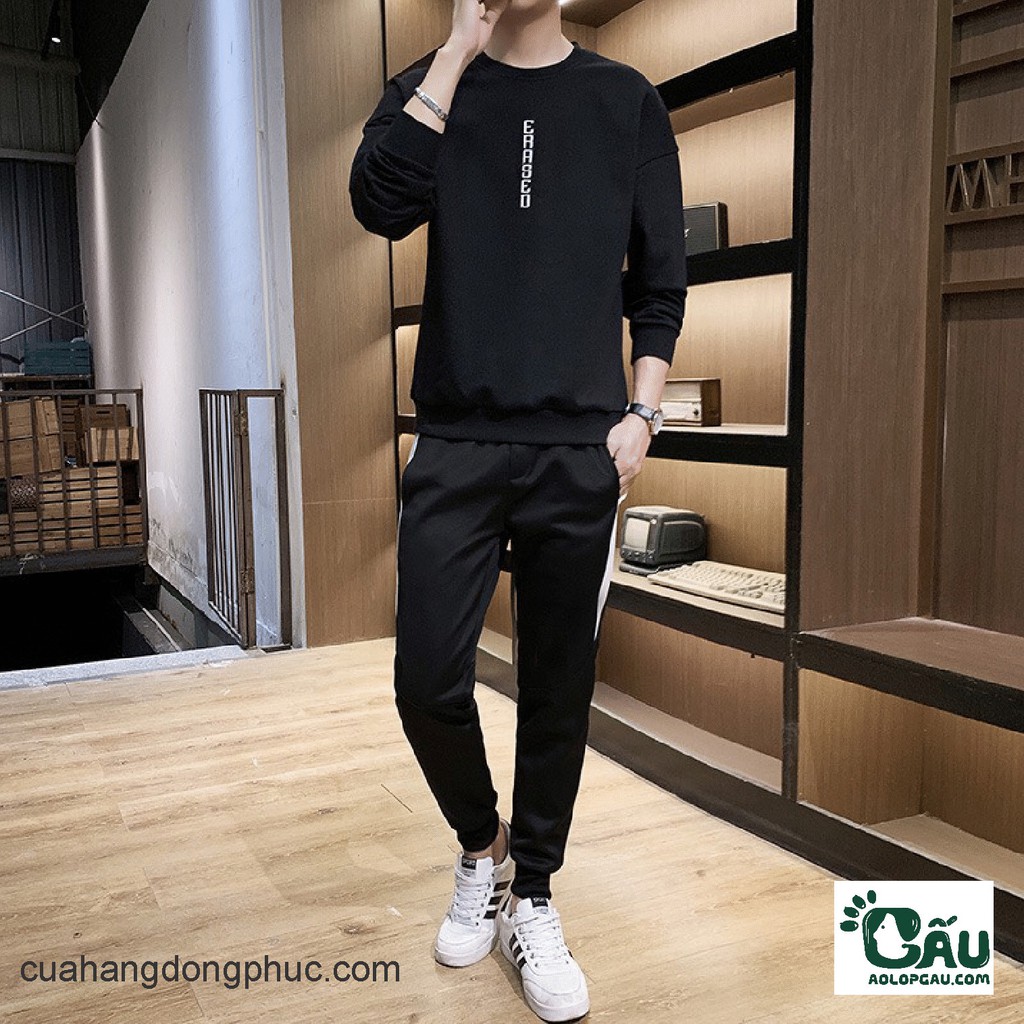 Áo sweater GẤU 194 vải thu đông co dãn, dày dặn mềm mịn form rộng phong cách Unisex - EAASEO | BigBuy360 - bigbuy360.vn