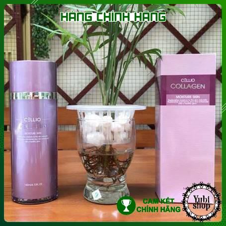 Nước Hoa Hồng Cellio - Hàn Quốc - Nước Hoa Hồng Chống Lão Hóa Da Collagen Cellio Moisture Skin - Hn