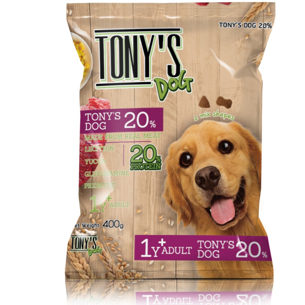 Thức ăn cho chó lớn Tony Dog 400g