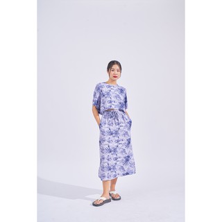 Dottie - chân váy midi lưng thun s0083