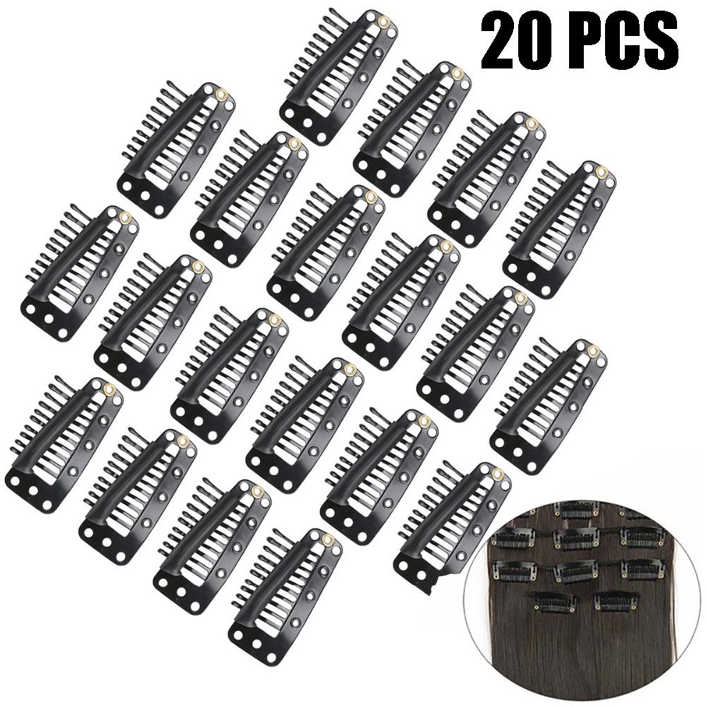 AROMA Set 10 Kẹp Tóc Nối Dài Bằng Cao Su Hình Giọt Nước