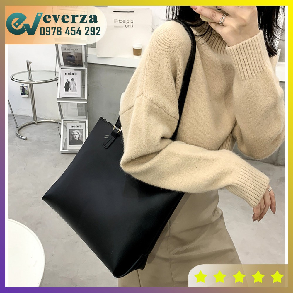 Túi Đeo Vai Da Cao Cấp Cỡ Lớn Cho Nữ 2 Dây Kiểu Dáng Basic Sang Trọng Thời Trang Công Sở Đựng Vừa A4 | BigBuy360 - bigbuy360.vn