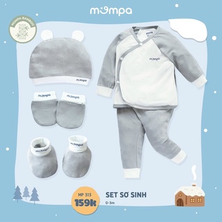 Mompa - sét sơ sinh cài chéo bamboo mp313