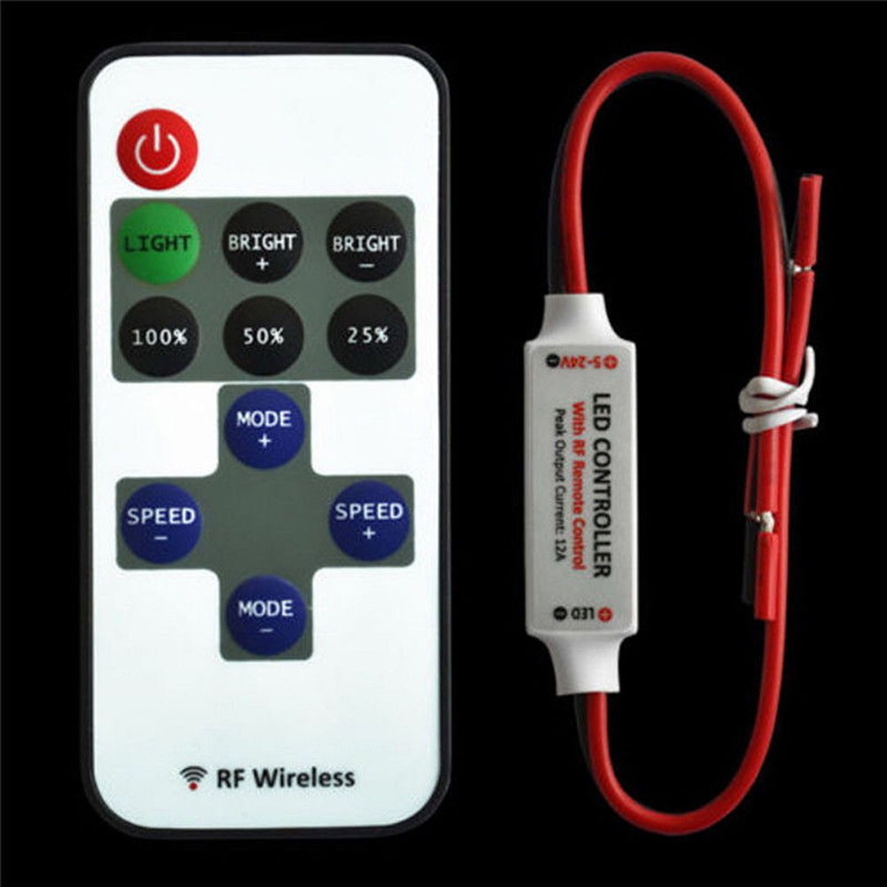 Bộ điều khiển chỉnh sáng tối cho đèn LED 12V không dây chuyên nghiệp