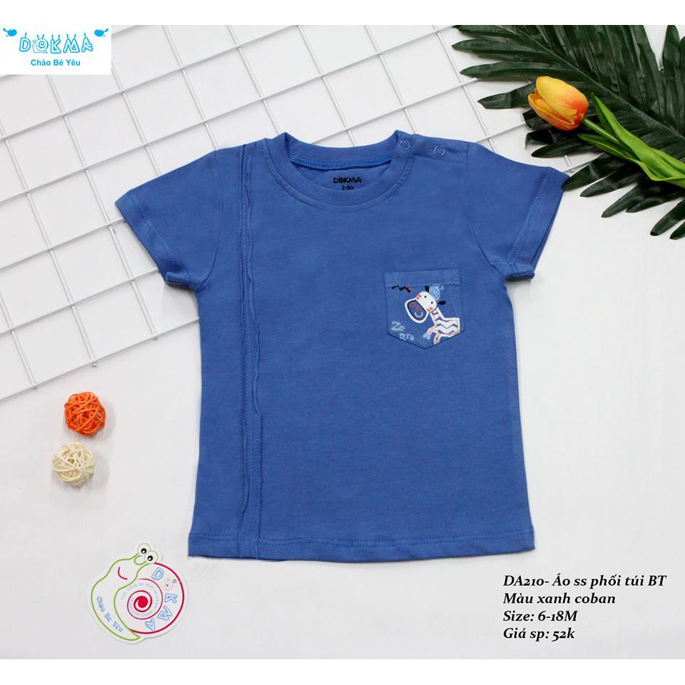 Dokma - Áo cài vai phối túi BT 6-18m