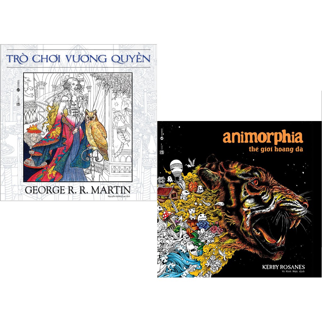 Sách - Combo Animorphia và Trò chơi vương quyền