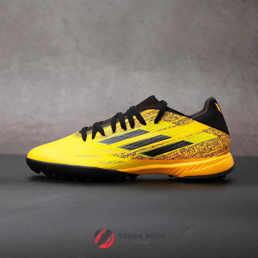 GIÀY BÓNG ĐÁ CHÍNH HÃNG ADIDAS X SPEEDFLOW MESSI.3 TF - GW7423 - VÀNG/ĐEN