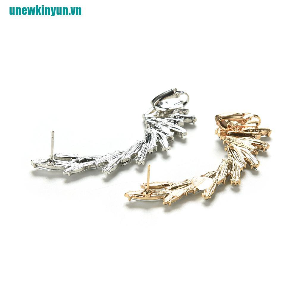 Y●1 Khuyên Kẹp Vành Tai Đính Đá Thời Trang Cho Nữ