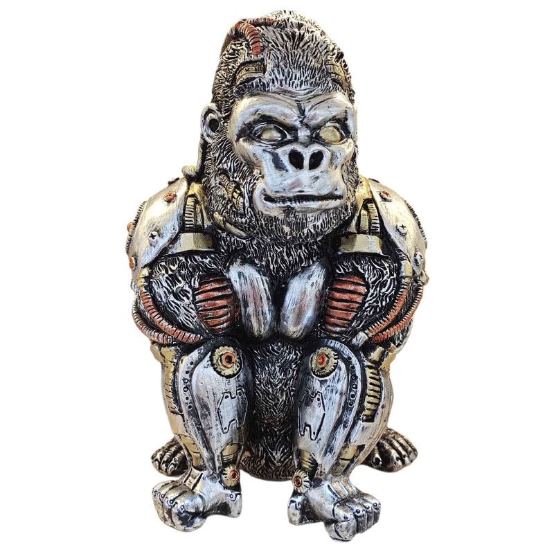 Đồ trang trí Chú Chó Cơ Khí Bằng Nhựa Resin Dễ Thương Dùng Trang Trí