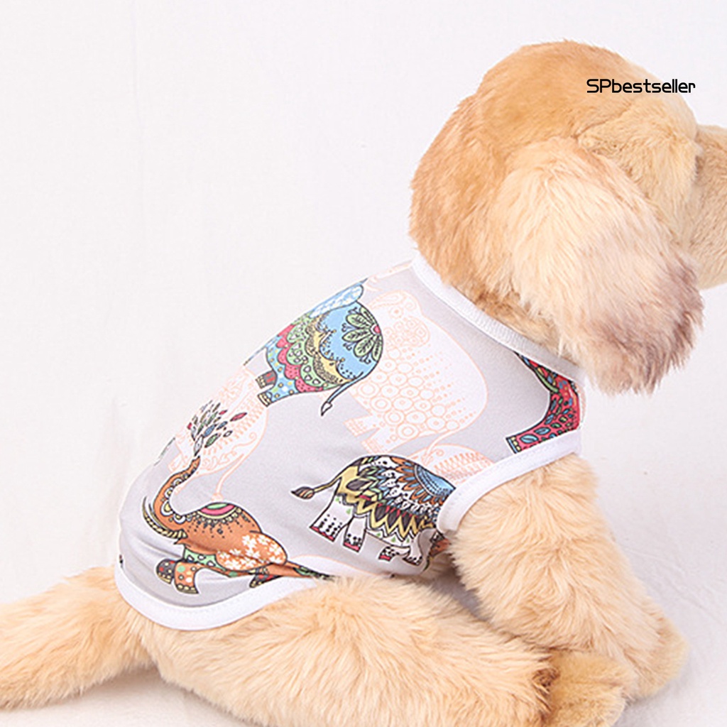 Áo Dệt Kim Thoáng Khí In Họa Tiết Hoạt Hình Cho Thú Cưng