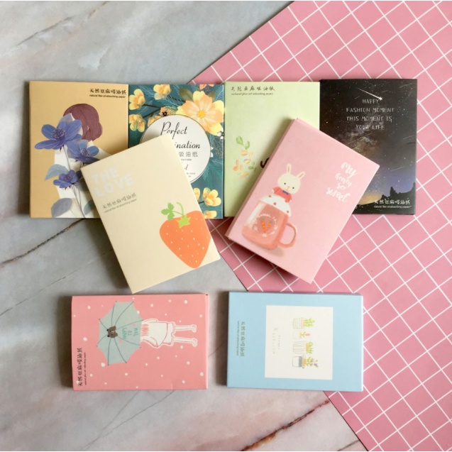 Giấy Thấm Dầu Da Mặt 1 gói 50 tờ Nội Địa Trung Mẫu Mã Đẹp