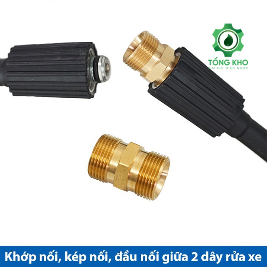 Ren nối dây rửa xe, Kép nối dây rửa áp lực cao (Kép 22mm) - Tổng kho kim khí điện nước